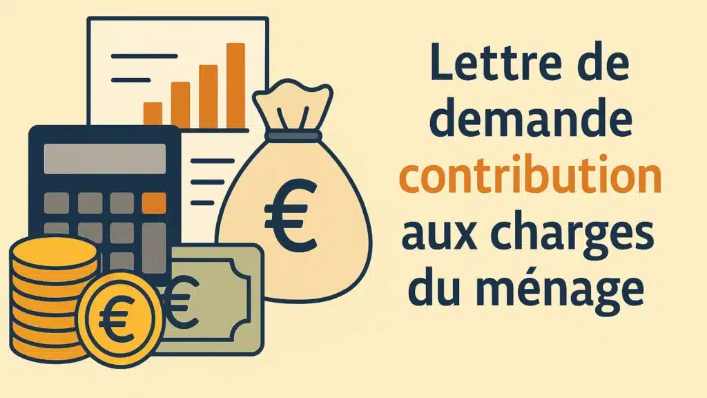 Modèle de lettre de demande de contribution aux charges du ménage