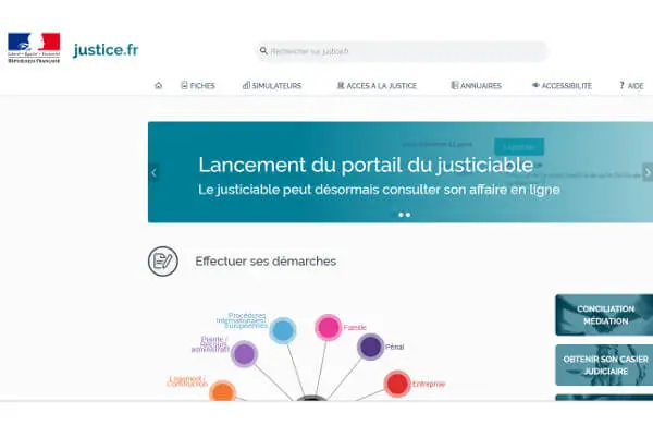 justice.fr : le portail du justiciable