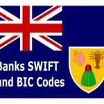 Codes Swift et codes BIC des banques des Iles Turques-et-Caïques à télécharger gratuitement