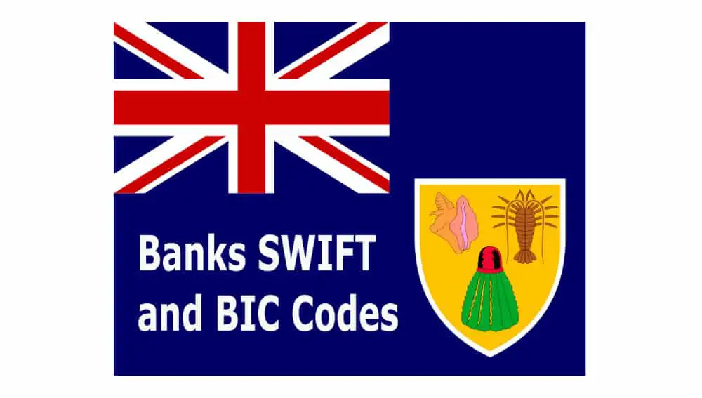 Swift Codes and BIC codes Turks and Caicos Islands banks to download for free