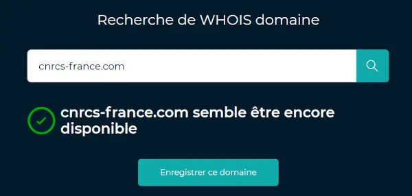 CNRS - le site web n'existe pas