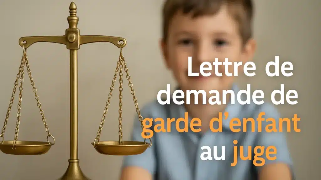 Modèle de lettre de demande de garde d’enfant au juge
