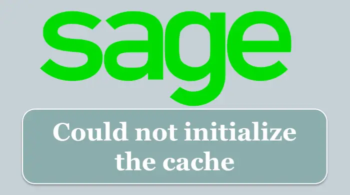 Message d'erreur : Could not initialize the cache