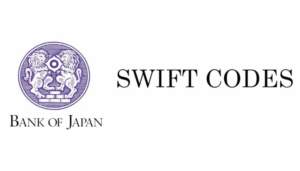 Codes SWIFT et codes BIC des banques du Japon – page 1