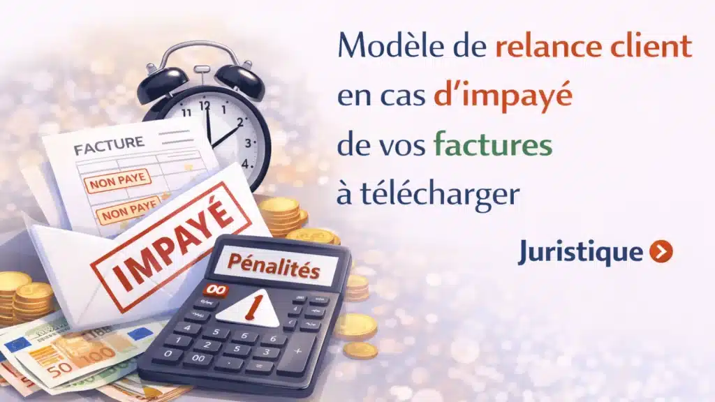 Modèle de courrier de relance des clients pour impayés