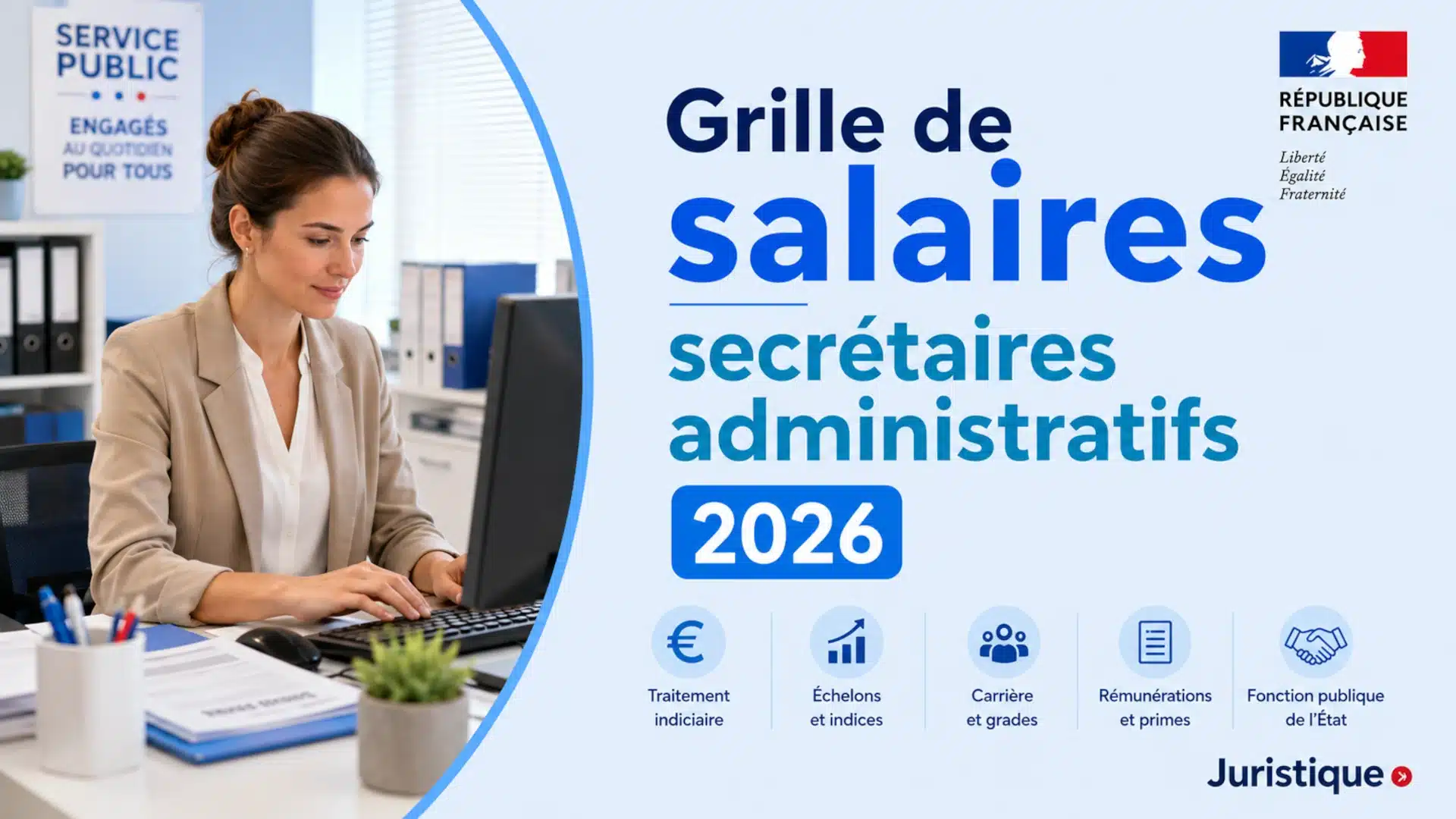 Grille de salaires des secrétaires administratifs en 2026