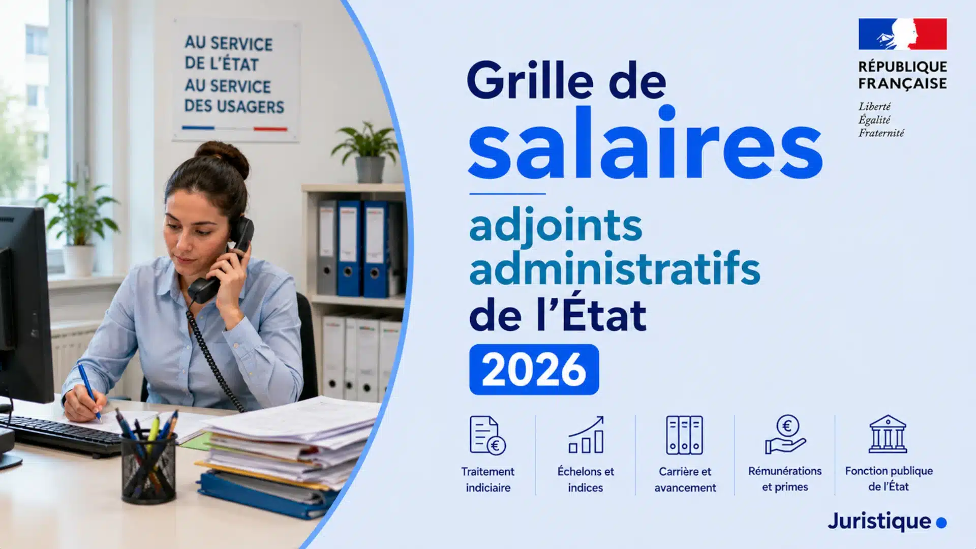 Grille de salaires des adjoints administratifs de l’État en 2026
