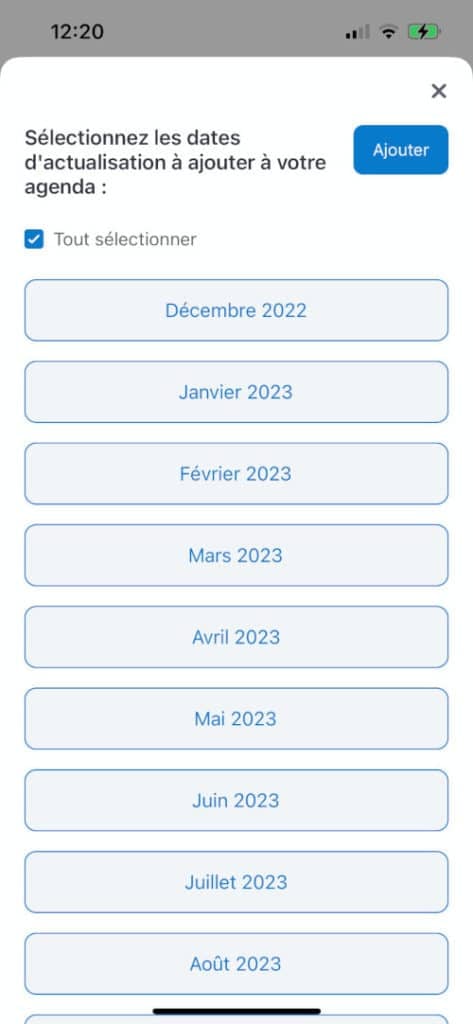 Toutes les dates 2023 de calendrier d’actualisation de Pôle emploi sur son Smartphone