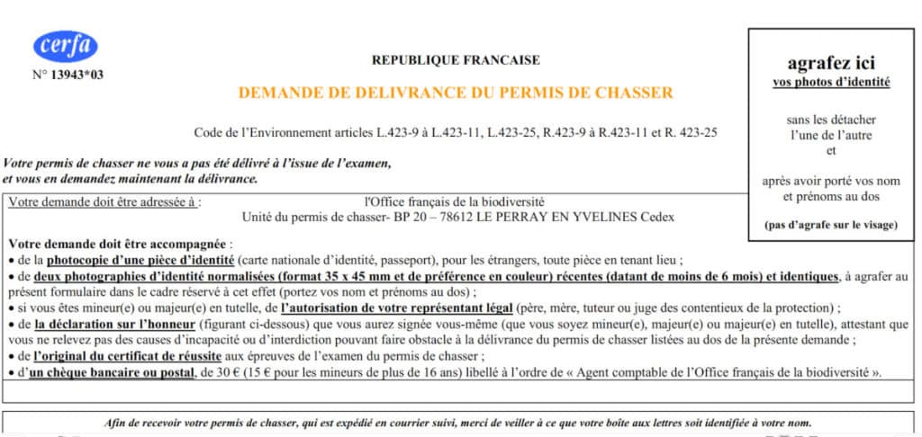 Télécharger la dernière version officielle du formulaire CERFA 13943*03