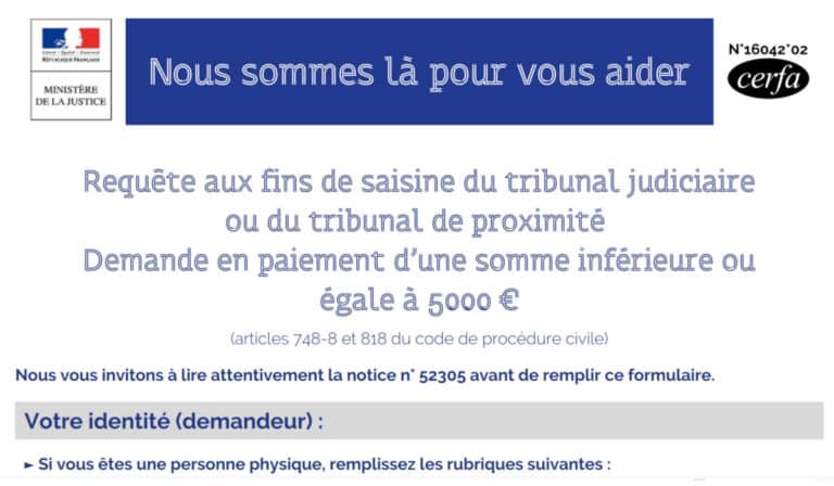 Attestation Temoin 11527 03 , CERFA N°11527-02 – TMYIII