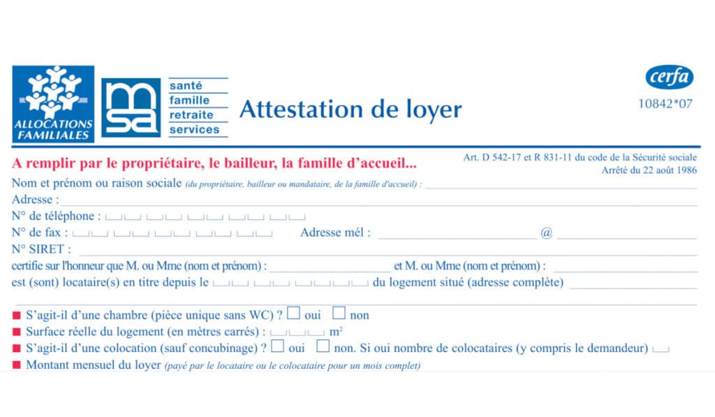 Télécharger la dernière version officielle et gratuite du formulaire CERFA 10842*07