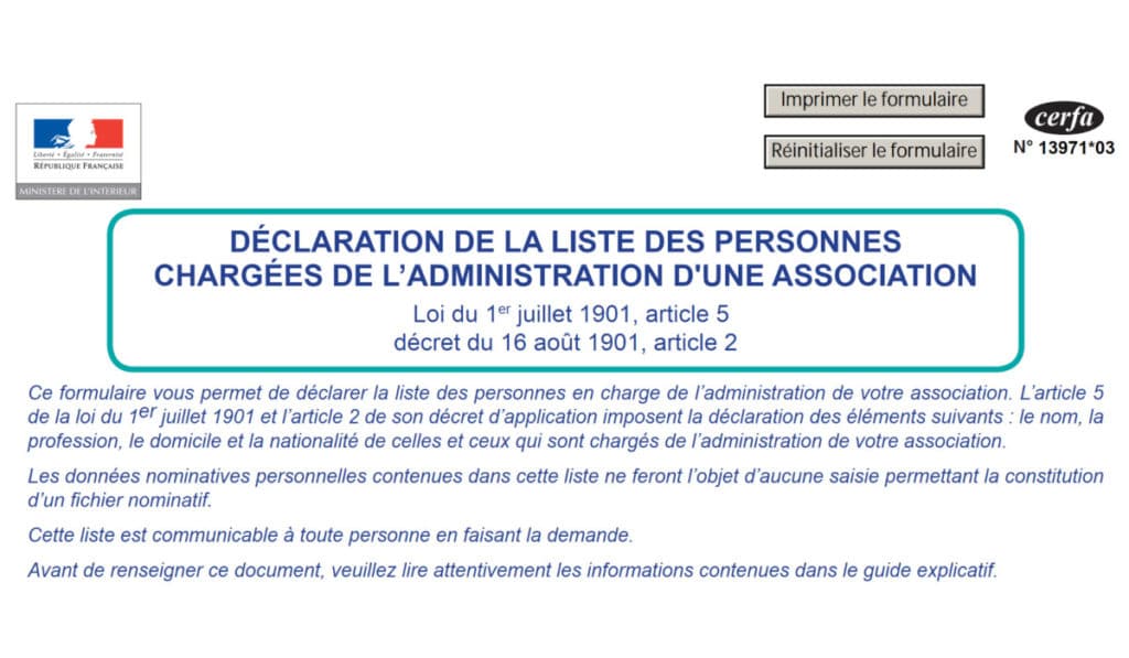 Télécharger la dernière version officielle et gratuite du formulaire CERFA 13971*03