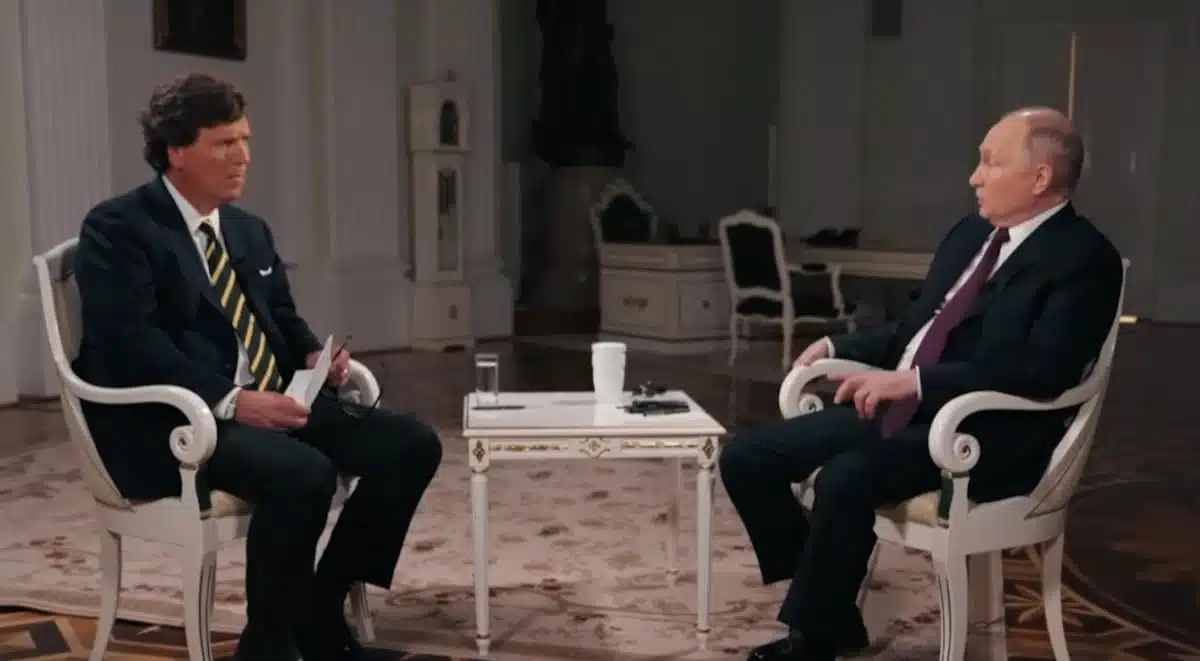 Interview de Vladimir Poutine par Tucker Carlson en français