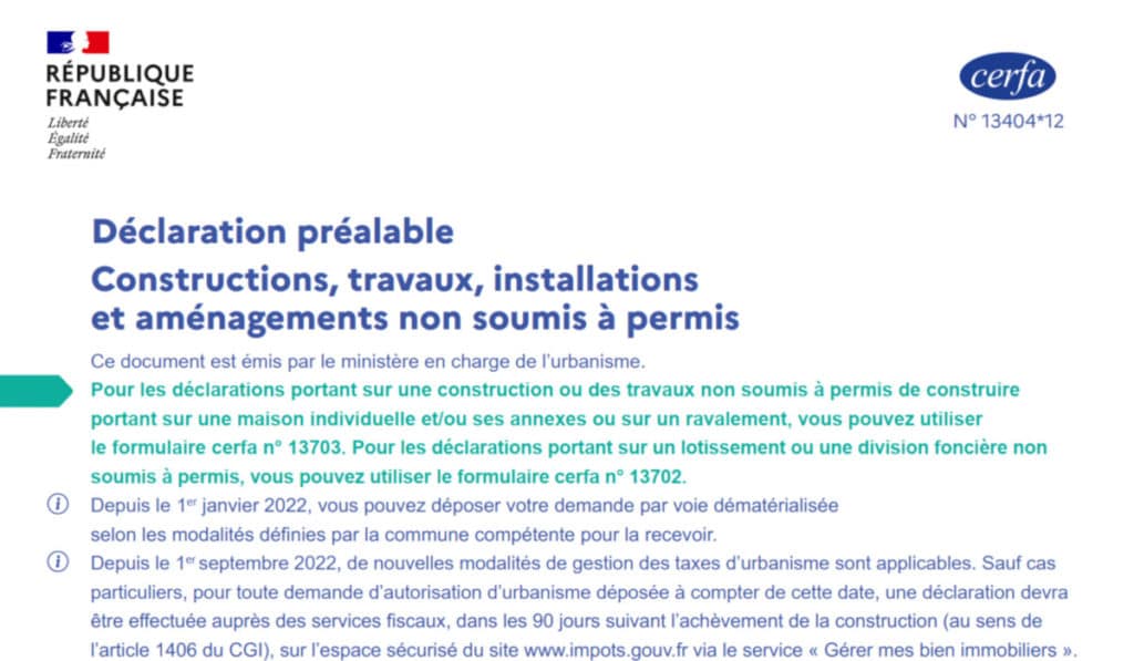 Télécharger la dernière version officielle et gratuite du formulaire Cerfa 13404*12