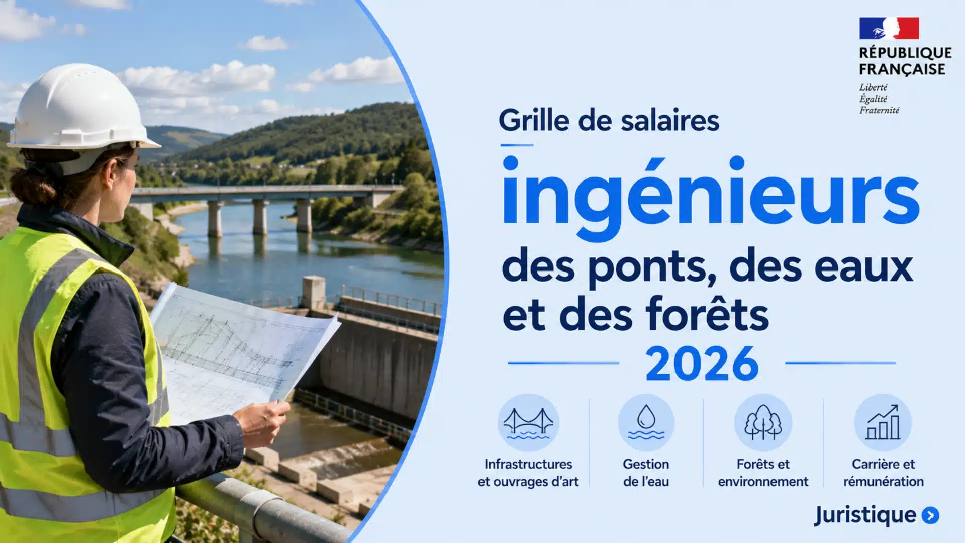 Grille de salaires des ingénieurs des ponts, des eaux et des forêts en 2026