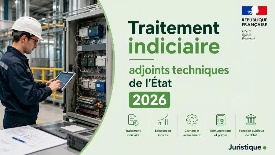 Traitement indiciaire des adjoints techniques de l’État en 2026