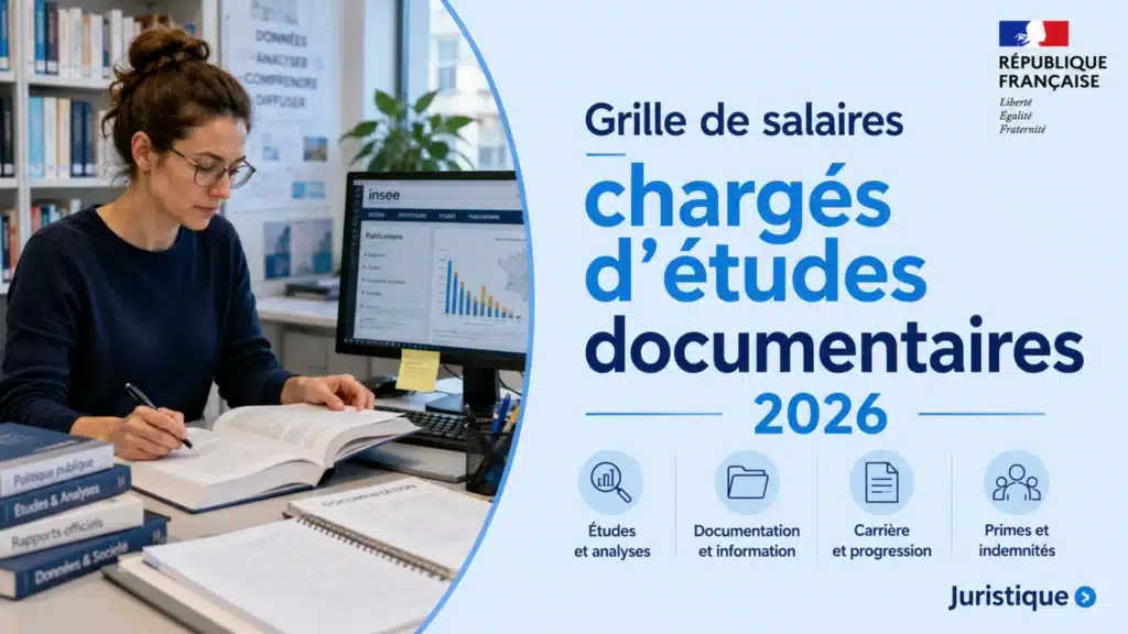 Grille de salaires des chargés d’études documentaires en 2026