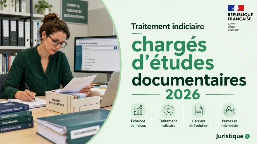 Traitement indiciaire des chargés d’études documentaires en 2026
