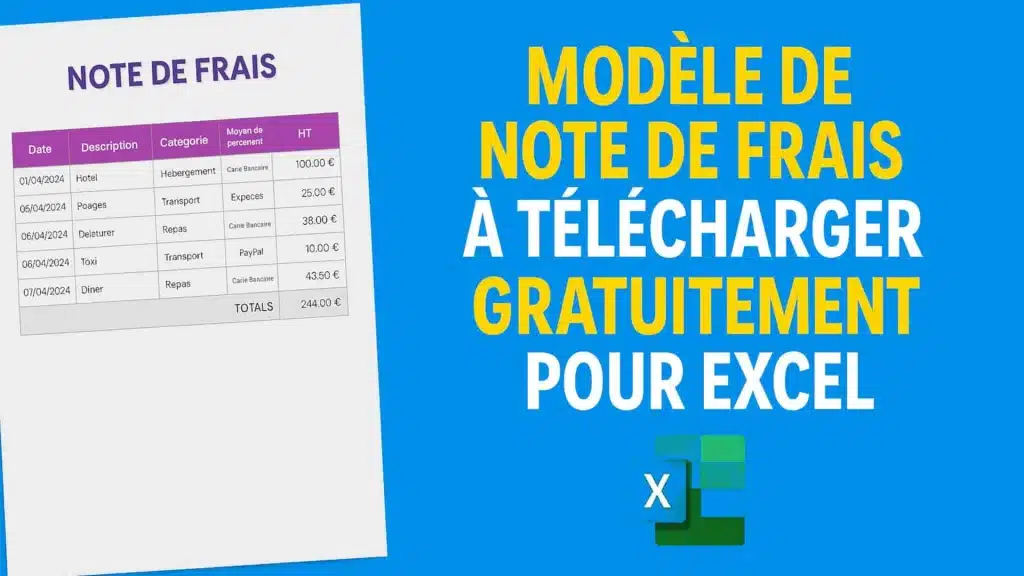 Télécharger un modèle de note de frais sous Word ou Excel gratuitement