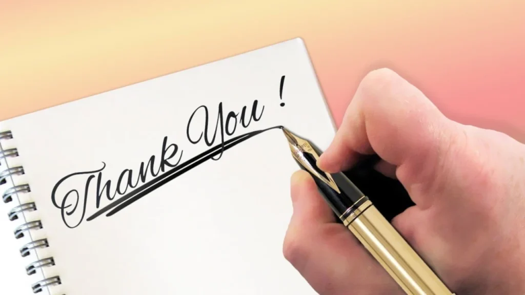 Exemples de remerciement à télécharger gratuitement