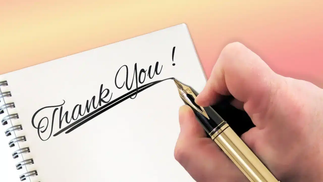 Exemples de remerciement à télécharger gratuitement