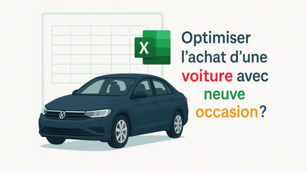 Tableau Excel pour comparer pour l’achat d’une voiture neuve ou d’occasion