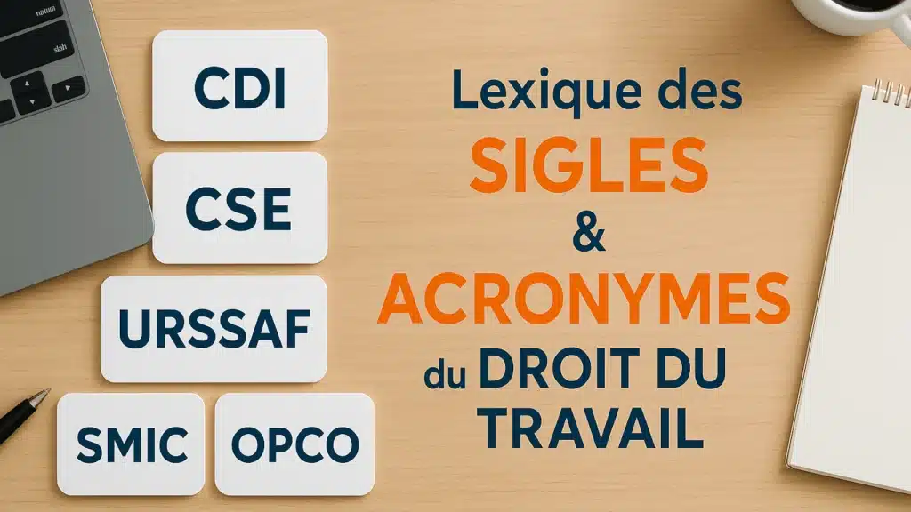 Vocabulaire et définitions en droit du travail