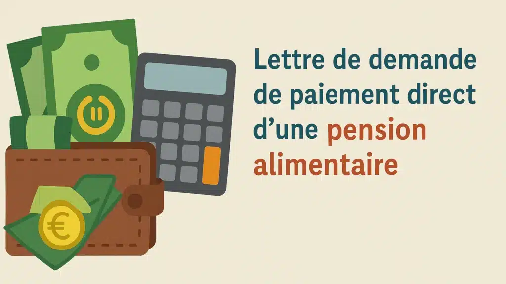 Modèle de lettre de demande de paiement direct d'une pension alimentaire