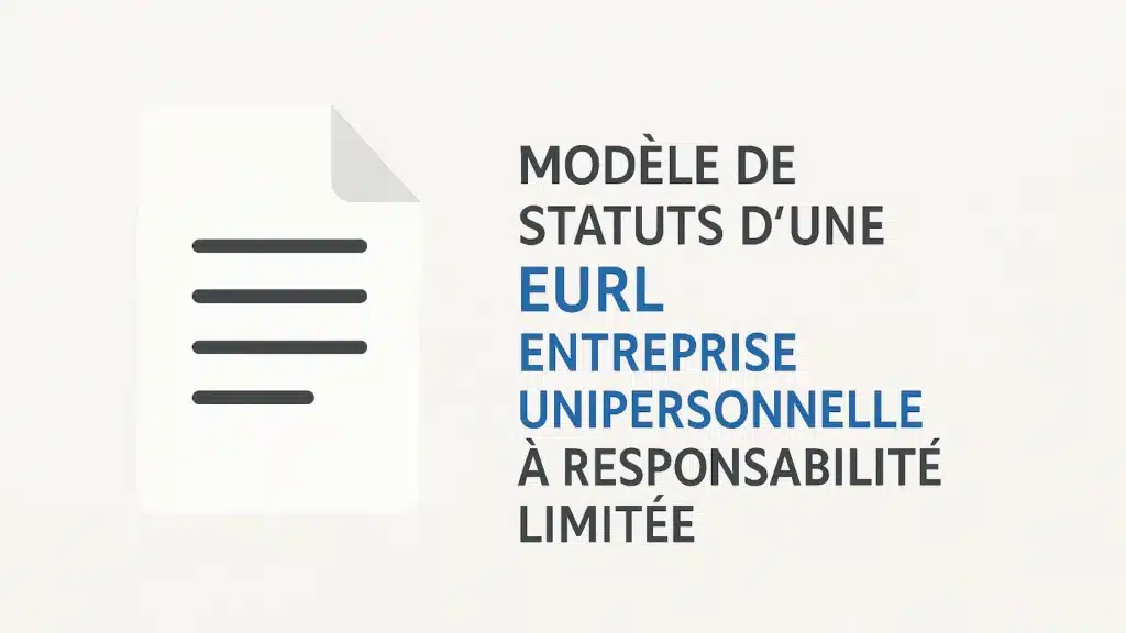 Modèle gratuit de statuts d’une société EURL