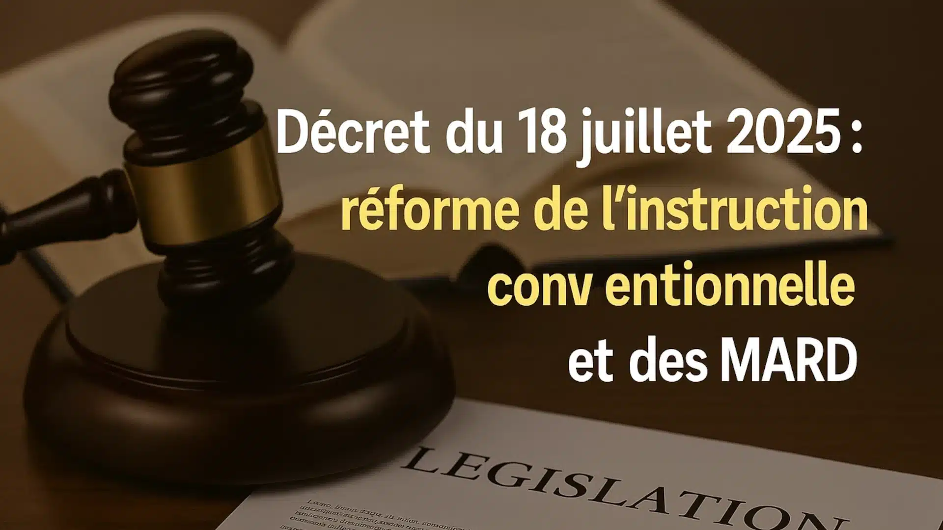 Décret 18 juillet 2025 : réforme des MARD