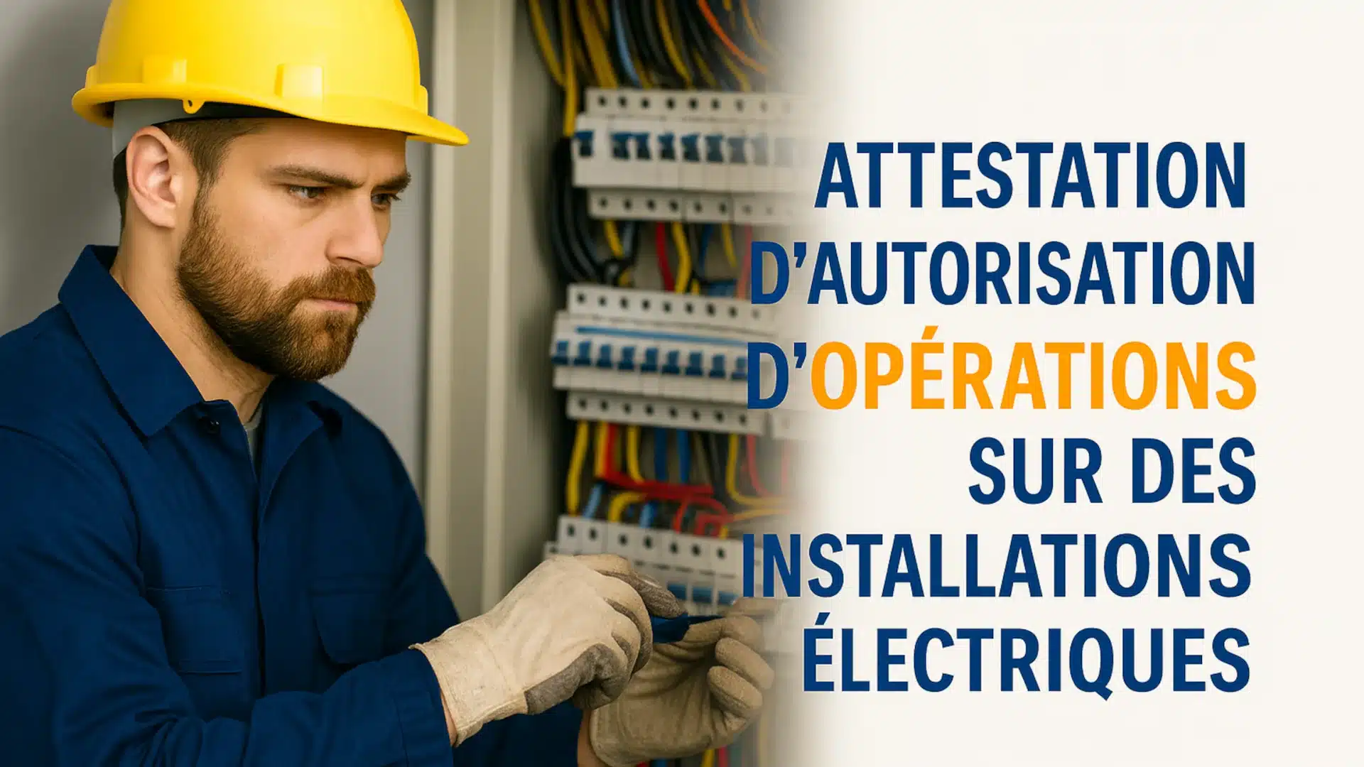 Modèle d’attestation d’autorisation d’opérations sur des installations électriques à télécharger