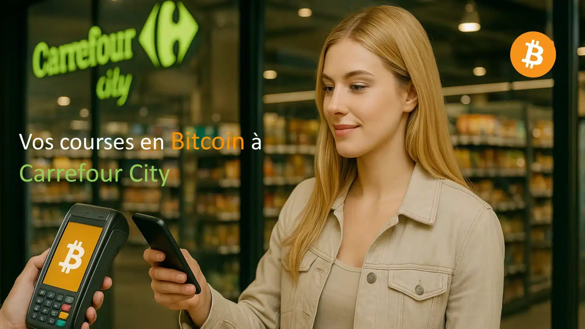 Un simple scan de QR code suffit désormais pour payer ses courses en Bitcoin