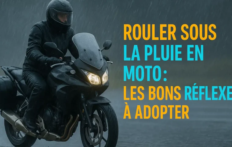 Rouler à moto sous la pluie : les bons réflexes à adopter