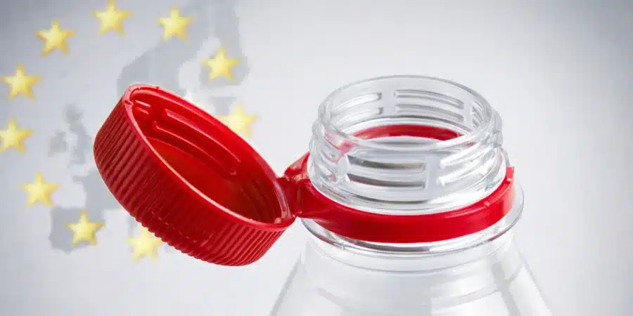 Bouchon attaché à la bouteille