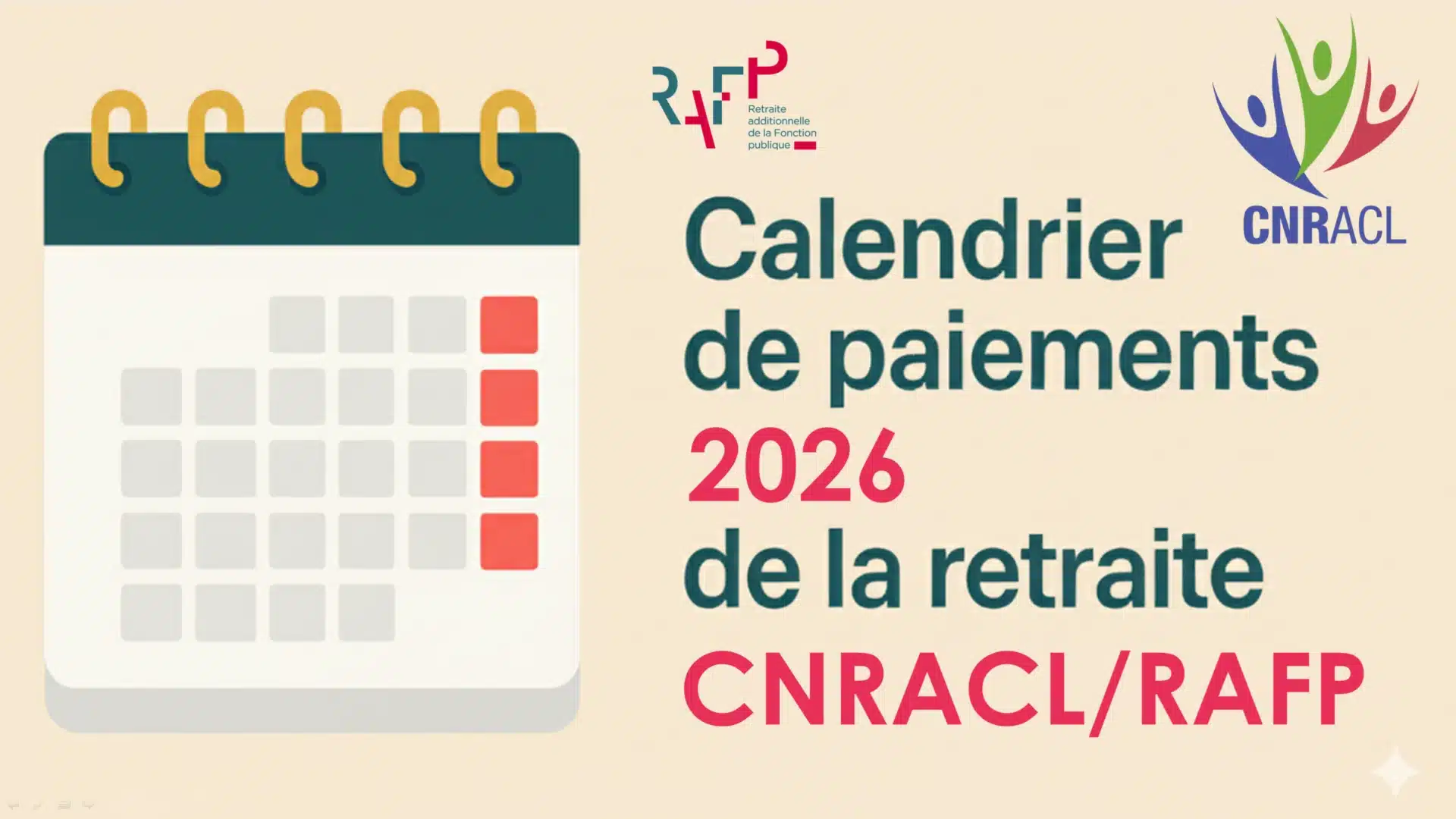 Calendrier officiel 2026 : vos retraites CNRACL