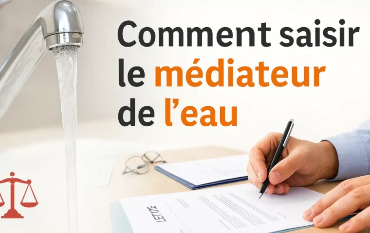 Comment saisir le Médiateur de l’eau en cas de litige avec sa compagnie d’eau ?