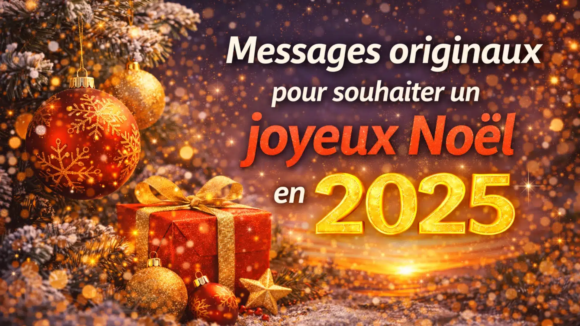 Modèles de messages pour Noël 2025