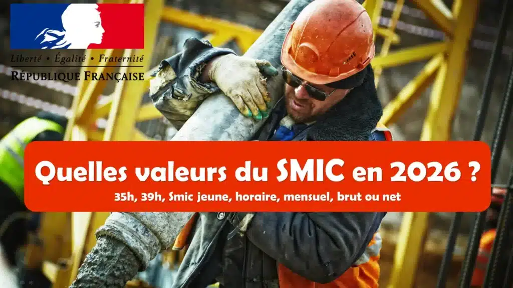 Montant du SMIC au 1er janvier 2026