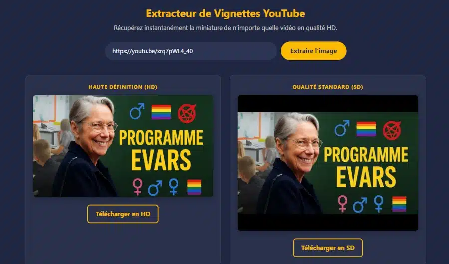 Enregistrer la vignette YouTube sur votre ordinateur