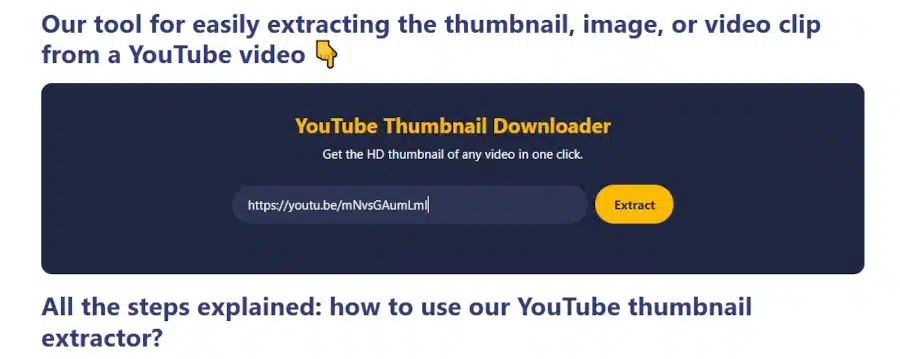 Extract the YouTube thumbnail