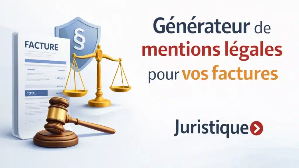Générateur de mentions légales pour vos factures en ligne