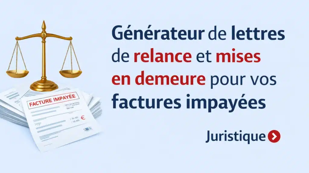 Générateur de lettres de relance et de mises en demeure