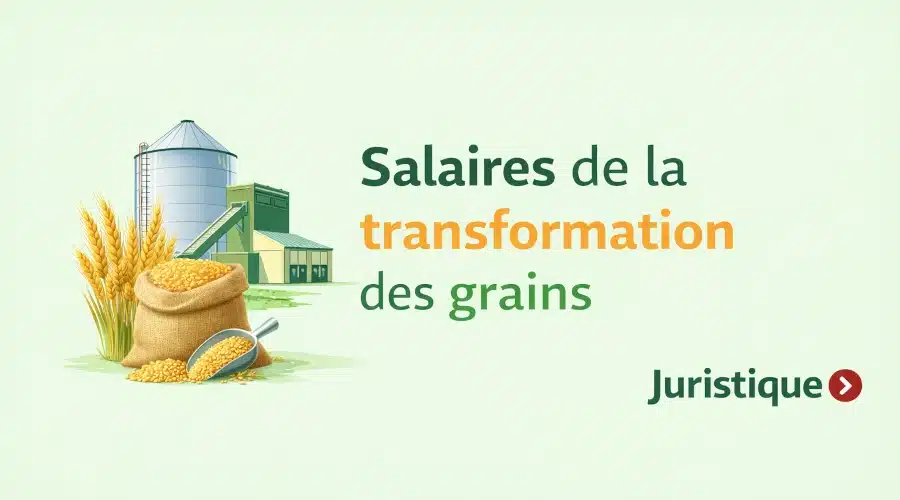 Rémunérations minimales de la transformation des grains (meunerie) en 2026