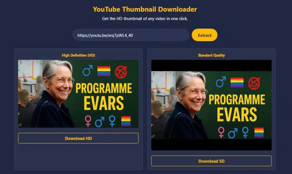 Save the YouTube thumbnail to your computer