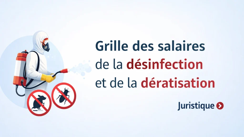Grille des salaires 2026 de la désinfection et de la dératisation