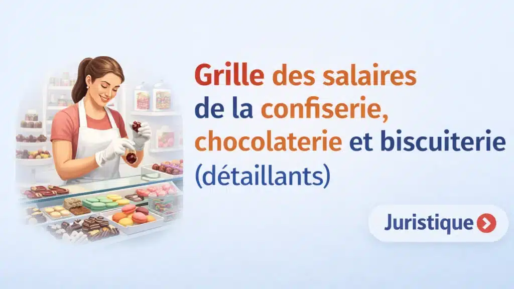 Grille des salaires 2026 de la confiserie, chocolaterie et biscuiterie (détaillants)