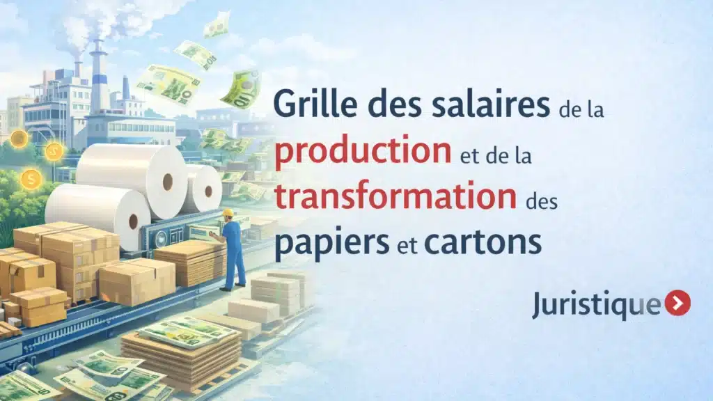 Grille des salaires 2026 de la production et de la transformation des papiers et cartons