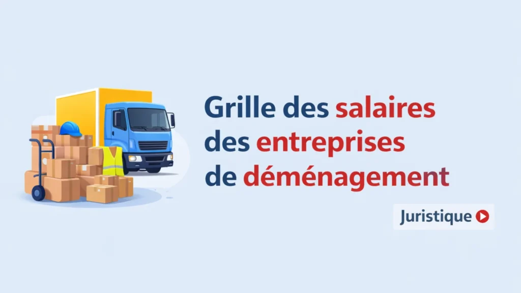 Grille des salaires 2026 des entreprises de déménagement