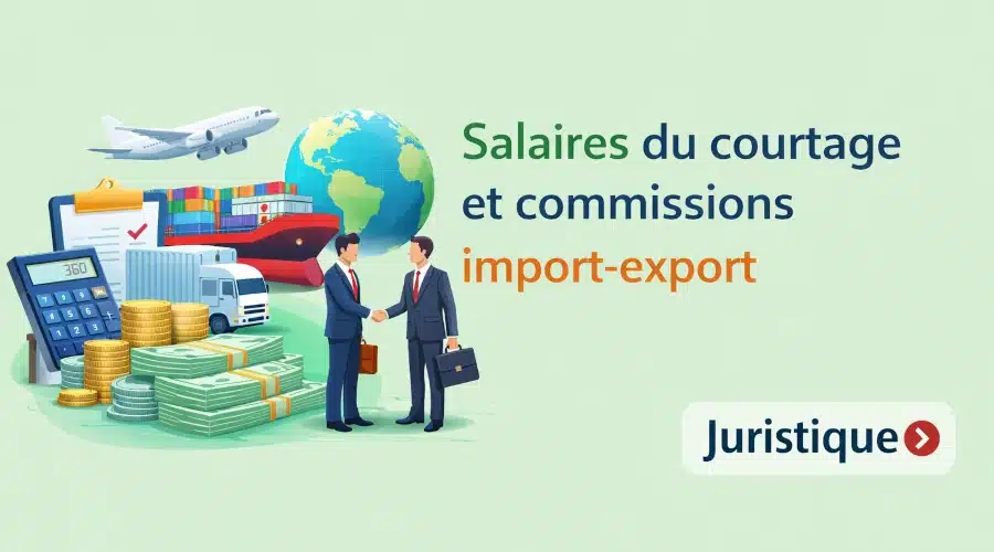 Rémunérations minimales du courtage et commissions import-export en 2026
