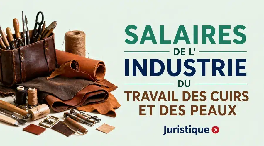 Rémunérations minimales de l’industrie du travail des cuirs et des peaux en 2026